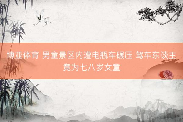 博亚体育 男童景区内遭电瓶车碾压 驾车东谈主竟为七八岁女童