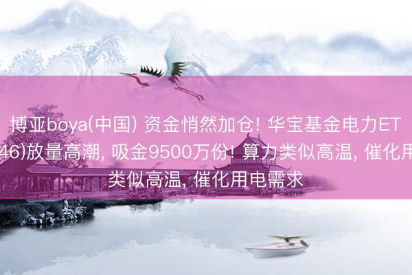 博亚boya(中国) 资金悄然加仓! 华宝基金电力ETF(159146)放量高潮， 吸金9500万份! 算力类似高温， 催化用电需求