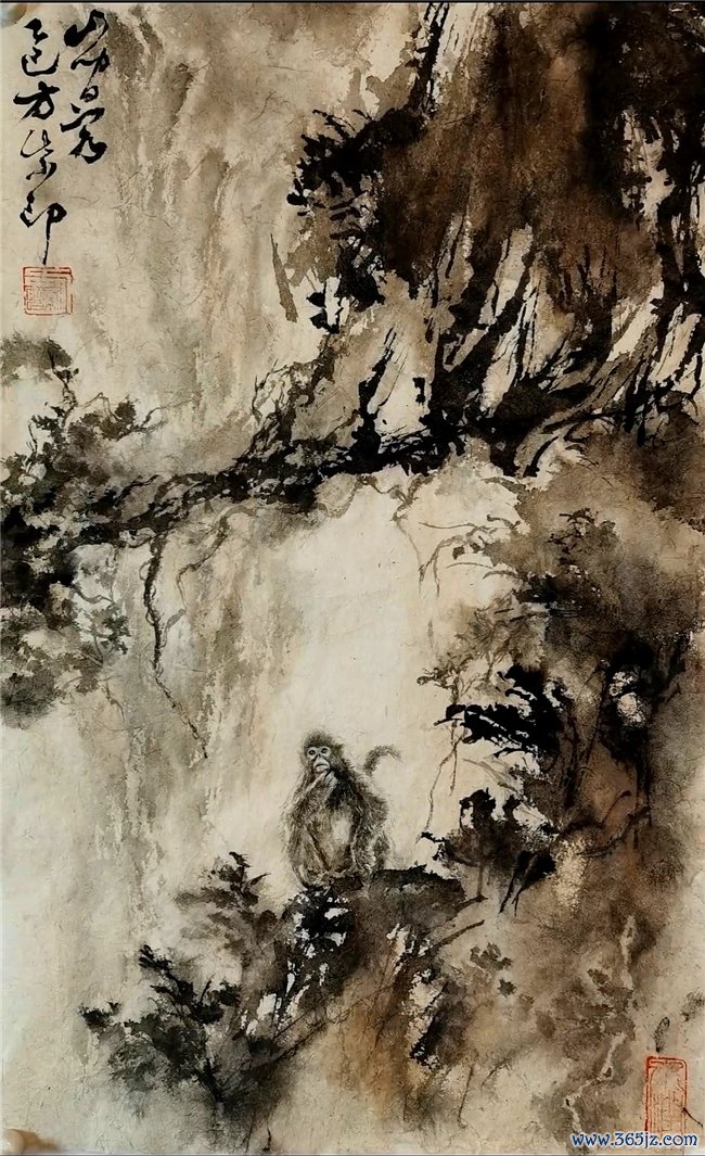墨香里的17岁：方紫印国画田地